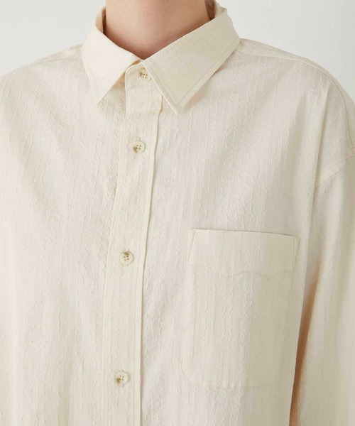 ブラウス シャツ 「LA PEAU DE GEM」regular collar shirt/レギュラーカラーシャツ レディース la peau de gem ブラウス シャツ 「LA PEAU DE GEM」regular