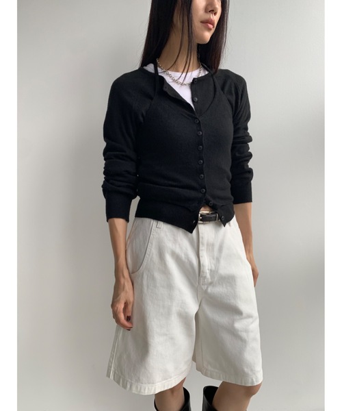 「Didot.showroom」 ニットカーディガン FREE ブラック レディース_画像7