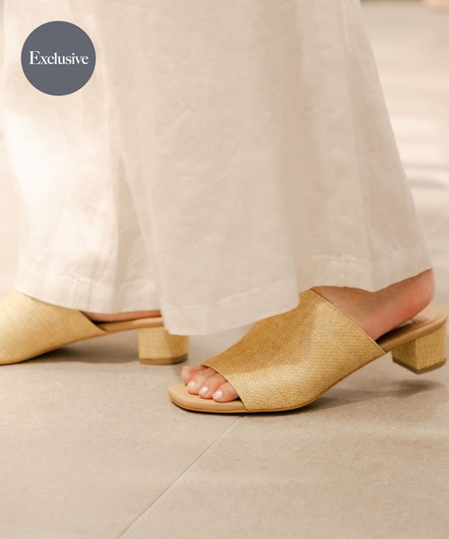 【美品】リバイバル・ライン ミュール 美品】リバイバル・ライン ミュール