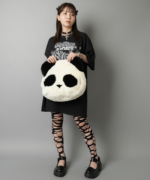 SPINNS ショルダーバッグ バッグ ビッグショルダーバッグ/パンダ