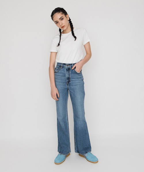 Levi's ダメージ加工 デニムパンツ Levi's 「Levi's」 ダメージ加工デニムパンツ 28inch ブルー
