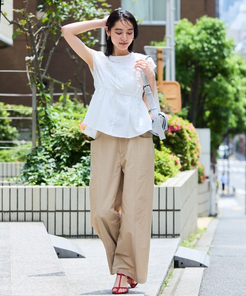 COHINA ドッキングペプラムカットソー　新品タグ付き ドッキングペプラムカットソー | 小柄・低身長女性向け