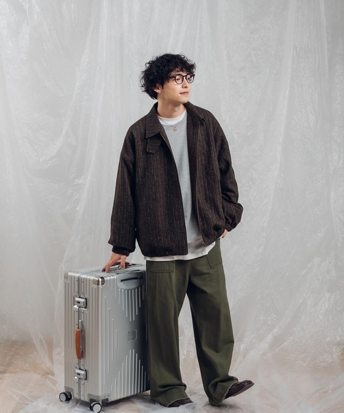 「MUHET」 ジップアップブルゾン X-LARGE ブラック レディース_画像3