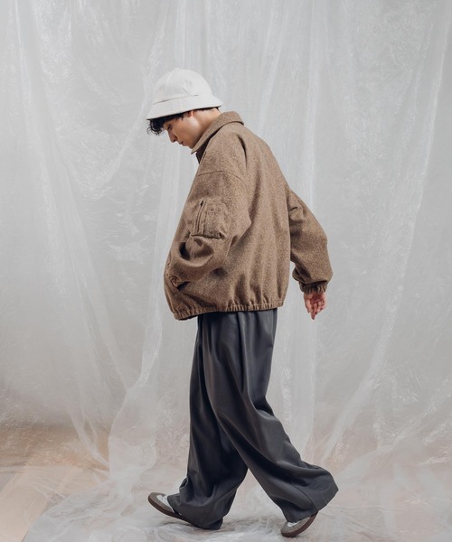 「MUHET」 ジップアップブルゾン X-LARGE ブラック レディース_画像9