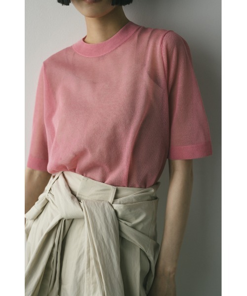 tシャツ ウォッシャブルリネンニットT レディース STYLEMIXER tシャツ ウォッシャブルリネンニットT レディース
