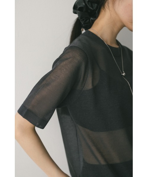 tシャツ ウォッシャブルリネンニットT レディース STYLEMIXER tシャツ ウォッシャブルリネンニットT レディース