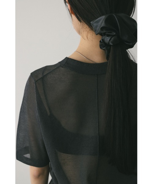 STYLEMIXER tシャツ ウォッシャブルリネンニットT レディース