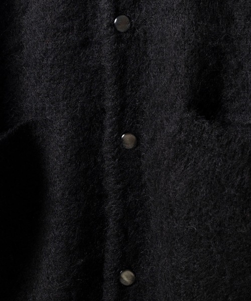 NUMBER (N)INE ブラック ロングカーディガン　パイル NUMBER (N)INE ブラック ロングカーディガン パイル NUMBER (N)INE