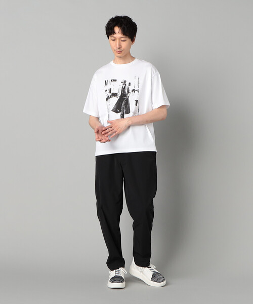 β MEN tシャツ ウォーキングガールプリント Tシャツ メンズ
