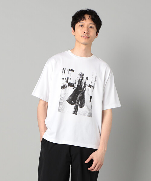 β MEN（ベータ・メン） tシャツ ウォーキングガールプリント Tシャツ