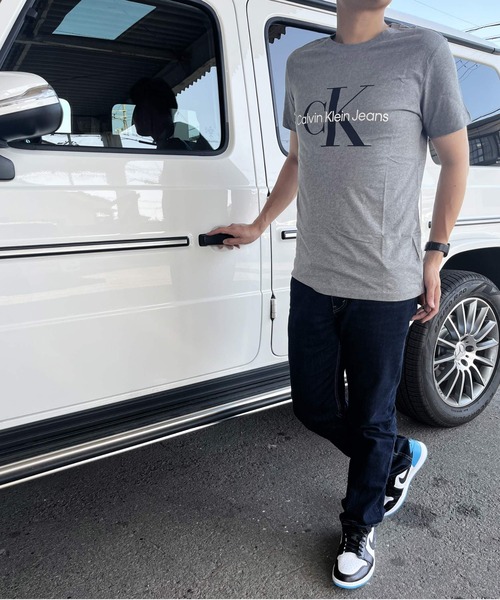 「Calvin Klein Jeans」 半袖Tシャツ X-LARGE グレー メンズ