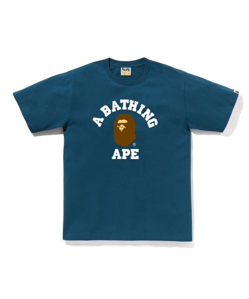 すぐ届く【A BATHING APE】人気デザイン COLLEGE SHIRT A BATHING APE tシャツ COLLEGE TEE メンズ レディース