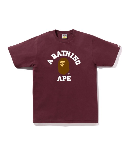 すぐ届く【A BATHING APE】人気デザイン COLLEGE SHIRT A BATHING APE tシャツ COLLEGE TEE メンズ レディース