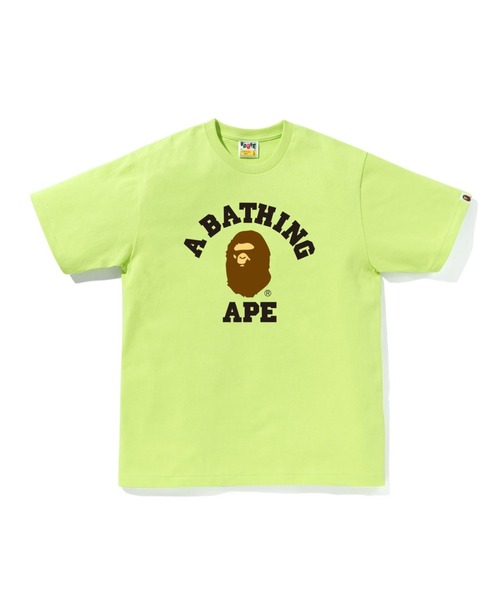 すぐ届く【A BATHING APE】人気デザイン COLLEGE SHIRT A BATHING APE tシャツ COLLEGE TEE メンズ レディース