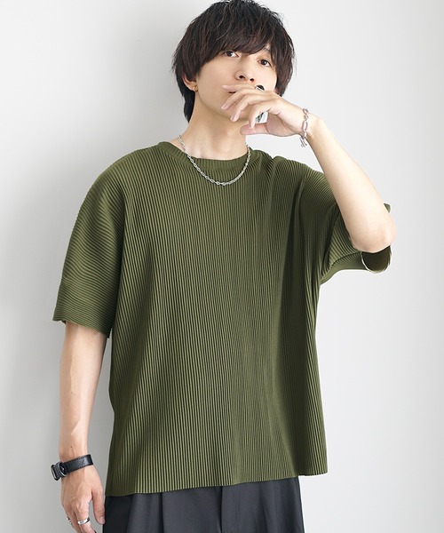 MinoriTY（マイノリティ） tシャツ 「MinoriTY」さら艶プリーツクルー