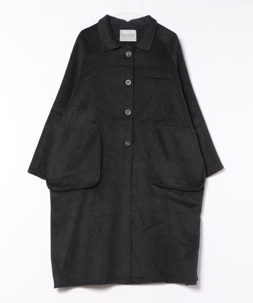 「aimoha」 ステンカラーコート FREE ダークグレー レディース_画像4