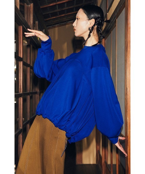 tシャツ IRREGULAR TUCK TOP レディース