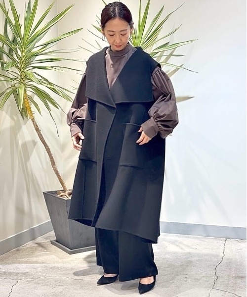 LE PHIL（ル フィル） コート アウター ソフトウールリバーオーバー