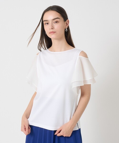 tシャツ ライトポンチオフショルプルオーバー レディース