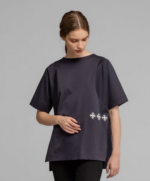 [TATRAS]do Ла Манш рукав cut and sewn 2 белый женский 