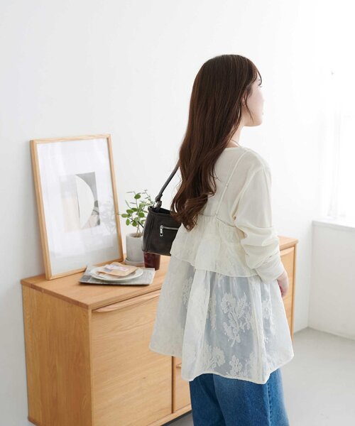 Discoat（ディスコート） チュニック 「WEB限定」刺繍レースキャミ