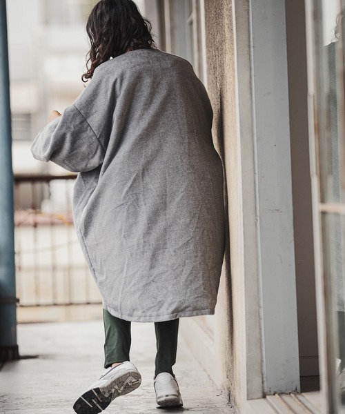 CAMBIO（カンビオ） ノーカラーコート M グレー系その他 メンズ