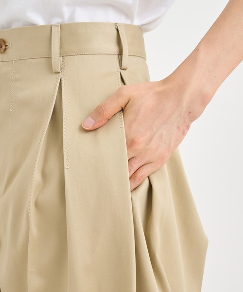 KHOKI（コッキ） チノパン 「KHOKI / コッキ」Tuck-detail cotton