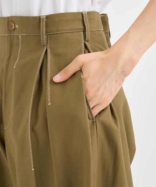 KHOKI（コッキ） ワイドパンツ チノパン 「KHOKI / コッキ」Tuck
