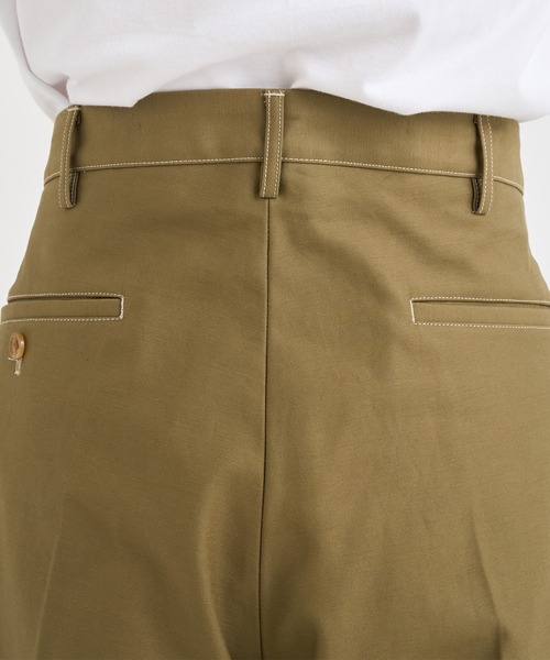 KHOKI（コッキ） ワイドパンツ チノパン 「KHOKI / コッキ」Tuck