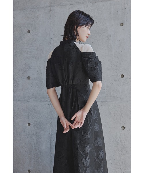 niana（ニアナ） ドレス フラワージャガードフレアドレス パーティー