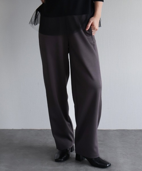 sin.ca パンツ ポンチカーブパンツ レディース : ZOZOTOWN Yahoo!店