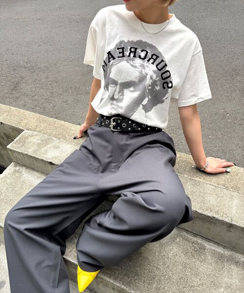 「Sourcream」 半袖Tシャツ MEDIUM ホワイト レディース_画像6