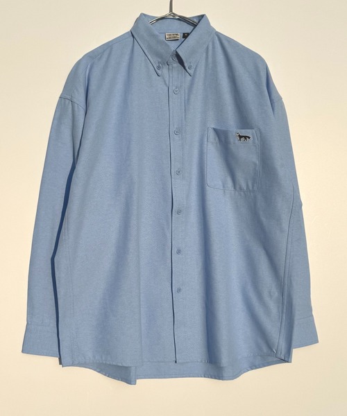 T-MAC OUTING シャツ T-MAC ワンポイント刺繍 オックスフォード長袖