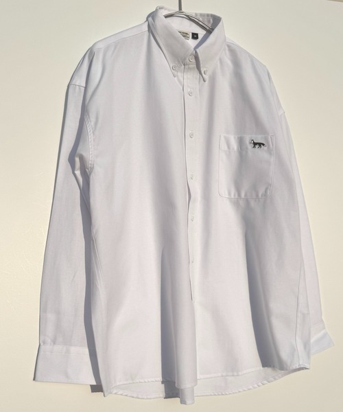 T-MAC OUTING シャツ T-MAC ワンポイント刺繍 オックスフォード長袖