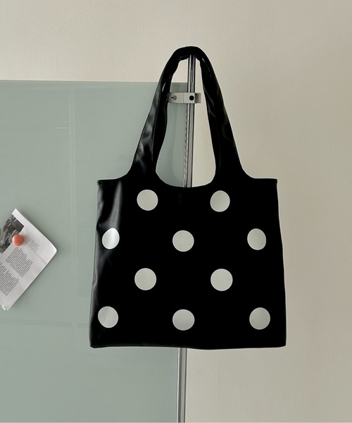 FINEnough ショルダーバッグ バッグ ドット柄トートバッグ レディース