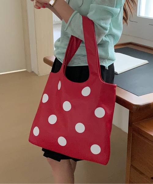 FINEnough ショルダーバッグ バッグ ドット柄トートバッグ レディース