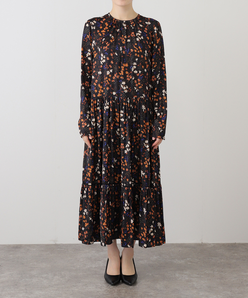 SLOBE IENA（スローブイエナ） ワンピース flowerprint ティアード