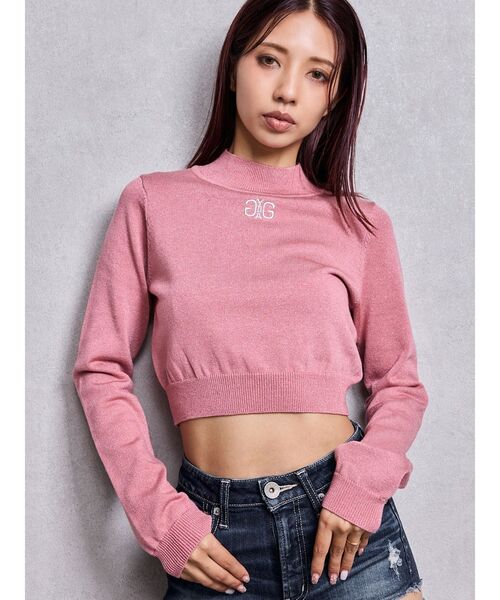 GYDA - ♡未使用♡GYDA/ジェイダ☆Symmetry GYDA ハーフZIP ニット GYDA（ジェイダ） ニット セーター Symmetry GYDAラメニットトップス