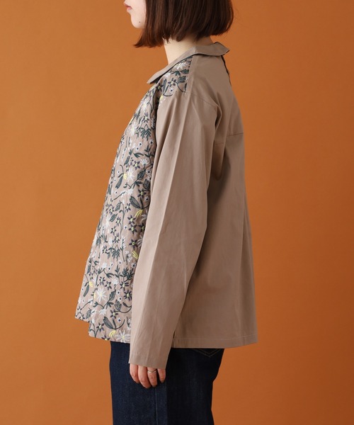 Emago（イマゴ） ブラウス シャツ 小花刺繍ブラウス レディース 