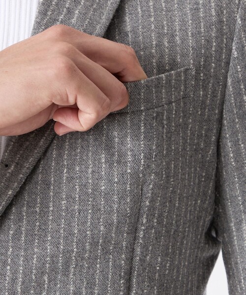 EPOCA UOMOグレー テーラードジャケット EPOCA UOMO（エポカ ウォモ） ジャケット テーラードジャケット