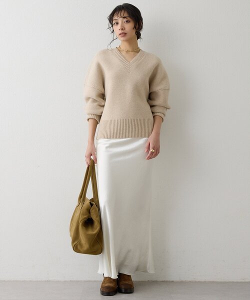 Whim Gazette（ウィム ガゼット） ニット セーター シルエットニット