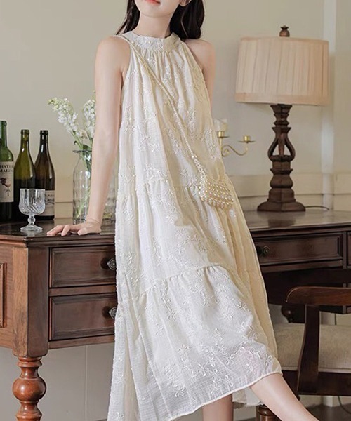 「gossip！ロサンゼルス」 ノースリーブワンピース FREE ライトグリーン レディース_画像6