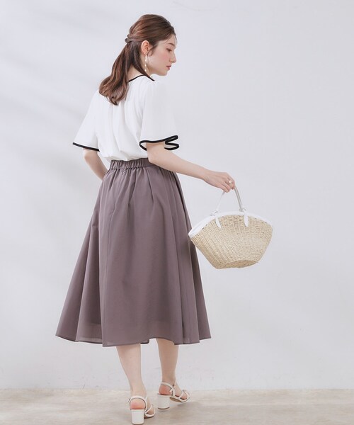 「couture brooch」 半袖ブラウス 36 オフホワイト レディース_画像4