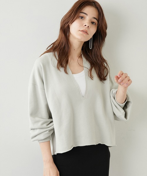 ウィムガゼット　スウェット Whim Gazette（ウィム ガゼット） スウェットカットソー FREE ホワイト