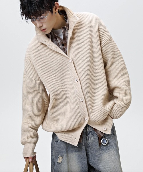 JOHNNY WOLF（ジョニーウルフ） カーディガン ふわもち リブ編みニット