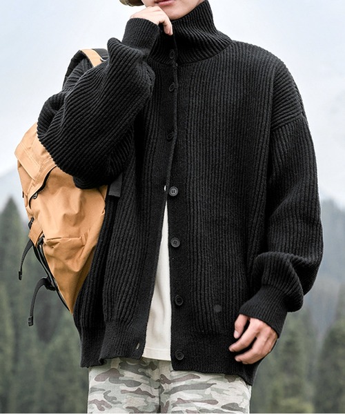 JOHNNY WOLF（ジョニーウルフ） カーディガン ふわもち リブ編みニット