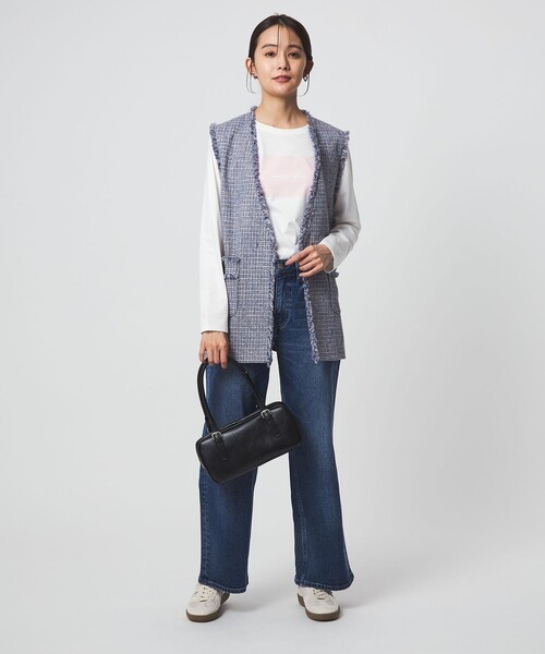 green label relaxing ツイードベスト ジレ 卒入園 VERY green label relaxing（グリーンレーベルリラクシング） ベスト ジレ