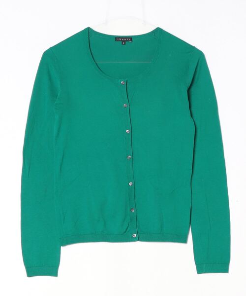 theory（セオリー） 」 ニットカーディガン 2 グリーン レディース