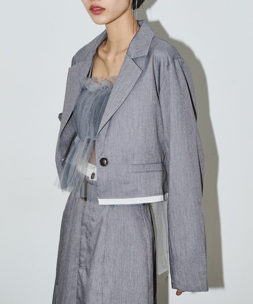 AIC. テーラードジャケット FREE グレー レディース : ZOZOTOWN Yahoo