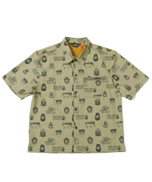 「KRIFF MAYER」 半袖シャツ X-LARGE ネイビー メンズ_画像2
